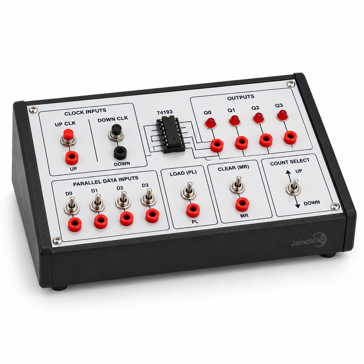 To study and verify truth table of 4 bit Up and Down counter using IC 74193